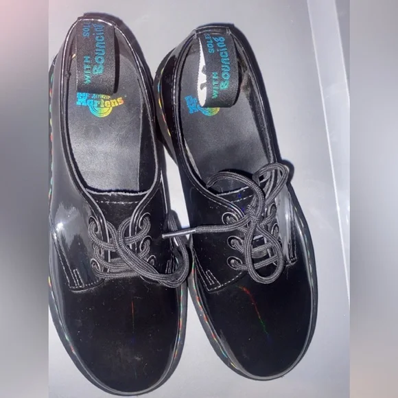 Doc Marten 1461 rainbow platform shoes - Picture 5 of 5